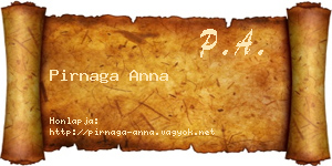 Pirnaga Anna névjegykártya